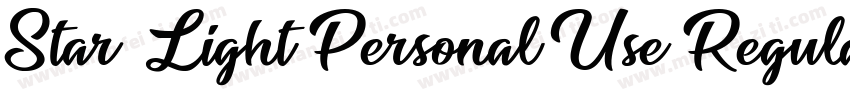 Star Light Personal Use Regular字体转换